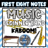 Kaboom! Elementary Music Game for Beginner Band (First 8 Notes)
