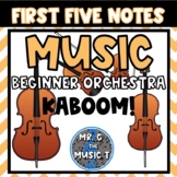 Kaboom! Elementary Music Game for Beginner Orchestra (Firs