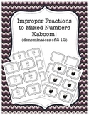 Kaboom - Improper Fractions to Mixed Numbers
