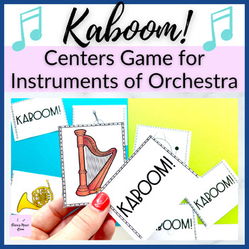 Preview of Kaboom! Instruments of the Orchestra Elementary Music Centers Game