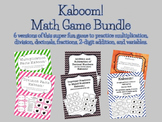 Kaboom Math Game Bundle - 6 games included!