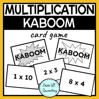 Preview of Kaboom Multiplication Game - 1 to 12 Math Facts