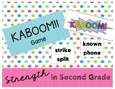 Kaboom!! Phonics Patterns, Digraphs, Fry Sight Words, Game
