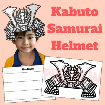 Preview of Kabuto Samurai Helmet Headband/Crown Kodomo no Hi Japanese Children's Day Craft
