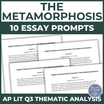 metamorphosis essay prompts