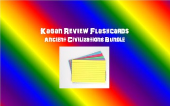 Preview of Kagan Review Flashcards – Ancient Civilizations Bundle