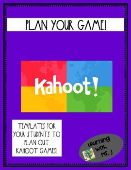 Preview of Kahoot Planning Templates