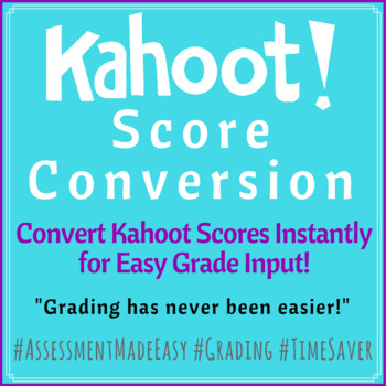 Preview of Kahoot Score Conversion!