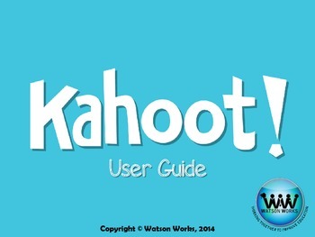 Preview of Kahoot Teacher User Guide