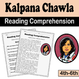 Kalpana Chawla Reading Comprehension for 4th/6th Grade | A