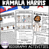 Kamala Harris Biography Activities, Flip Book, & Report - 