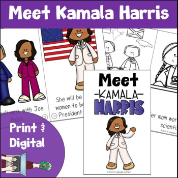 Preview of Kamala Harris Book Print and Digital