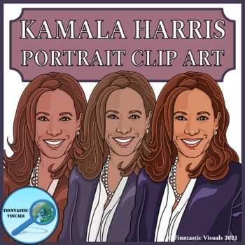 Preview of Kamala Harris Clip Art for Black History Month and Women's History Month
