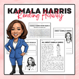 Kamala Harris - Reading Activity Pack | AAPI Heritage Mont