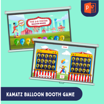 Preview of Kamatz Balloon Booth  - Digital Hebrew Reading Nekudos/Nekudot game