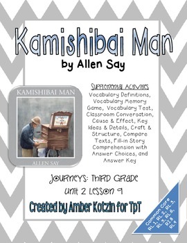 Preview of Kamishibai Man Mini Pack Activities 3rd Grade Journeys: Unit 2, Lesson 9