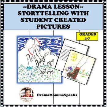 Preview of Storytelling Japan Student Created Pictures Drama Unit Kamishibai Drawing