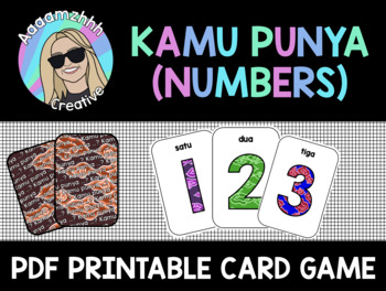 Preview of Kamu punya angka card game ( Indonesian numbers 0-20)