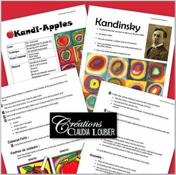 Kandi-Apples : In the Style of Kandinsky - Art Lesson Plan | TpT