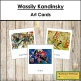 Wassily Kandinsky 3-Part Art Cards - Famous Artist - Montessori