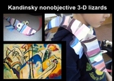 Kandinsky nonobjective 3-D Abstract lizards (need Smart No