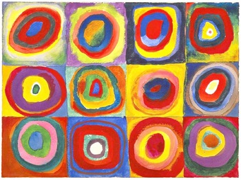 Alphabet Clip Art, Kandinsky's Color Study, Graphic Art by ART Wizard