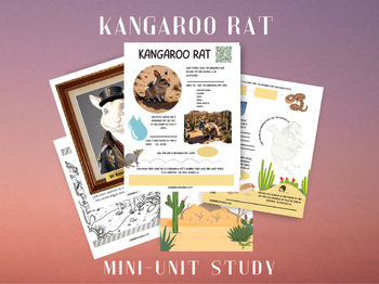 Preview of Kangaroo Rat Mini-Unit Animal Study