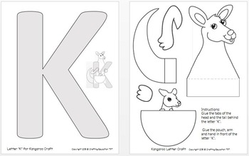 k is for kangaroo craft
