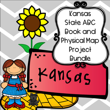 Preview of Kansas Bundle--Kansas ABC Book and Physical Map Research Projects