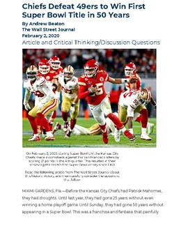 Chiefs Defeat 49ers to Win First Super Bowl Title in 50 Years - WSJ