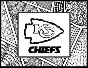 Kansas City Chiefs Logo coloring page