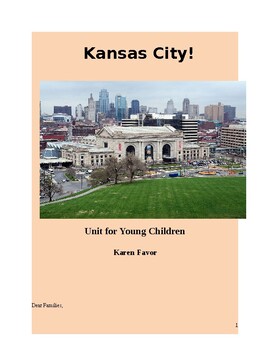Preview of Kansas City! Unit for Young Children