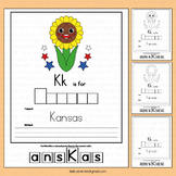 Kansas Day Activities Letter Writing Sunflower USA State W