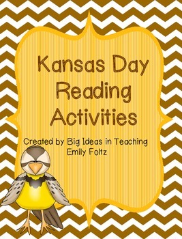 Preview of Kansas Day Reading Activities With Evidence Based Passages FUN!!!