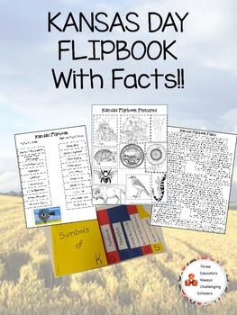 Preview of Kansas Day Symbol Flipbook W/ Facts!