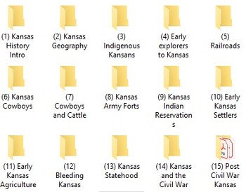 Preview of Kansas History Semester Curriculum BUNDLE