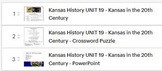 Kansas History UNIT 19 - Kansas in the 20th Century - Bundle