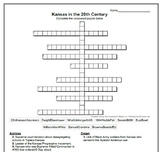 Kansas History UNIT 19 - Kansas in the 20th Century - Cros