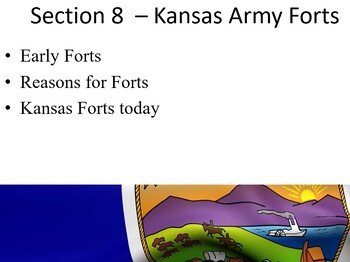 Preview of Kansas History Unit 8 - Army Forts - Slide Deck