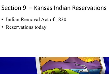 Preview of Kansas History Unit 9 - Kansas Indian Reservations - Slide Deck