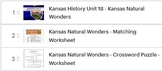 Kansas Natural Wonders UNIT 18 Bundle - Worksheets and PowerPoint
