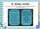 Karakia - Opening Prayer poster