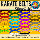 Karate Belt Ninja Achievement Badge Clipart 30 Colors Digi
