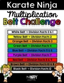 Karate Ninja Multiplication and Division Belt Challenge (BUNDLE)
