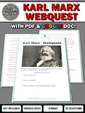 Karl Marx - Webquest with Key (Google Docs Included)
