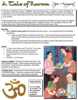 Preview of Karma Paper - Hinduism