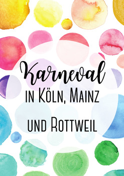 Preview of Karneval in Köln, Mainz and Rottweil Video Listening Guide