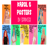 Karol G Posters with Quotes in Spanish