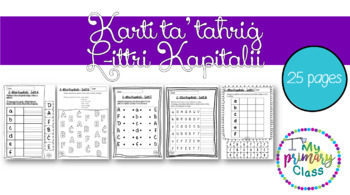 Preview of Karti ta' taħriġ - L-ittri Kapitali - 5 settijiet