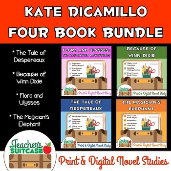 Preview of Kate DiCamillo Bundle {Four Novel Studies} - PRINT & DIGITAL